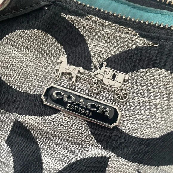 Coach Black and Gray Signature Tote Bag - Picture 2 of 5